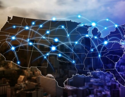 Communication network of United States of America